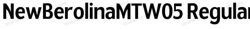 NewBerolinaMTW05 Regular Regular字体转换